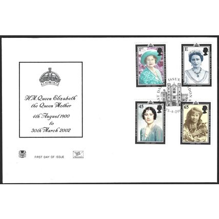 STUART Memorial First Day Cover The Queen Mother 1900-2002 London SW1 2002