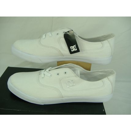 New Mens 14 DC " Flash TX " Off White Textile Skate Boat Shoes MSRP $45