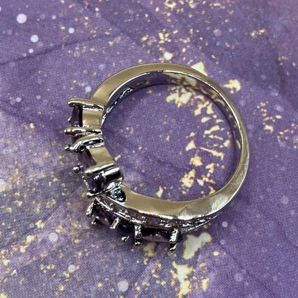 Ring Inlaid Purple CZ #763