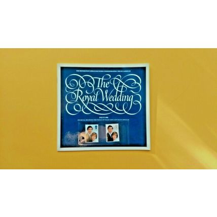 22/07/1981 THE ROYAL WEDDING A ROYAL MAIL SOUVENIR BOOKLET & STAMPS. #A0014