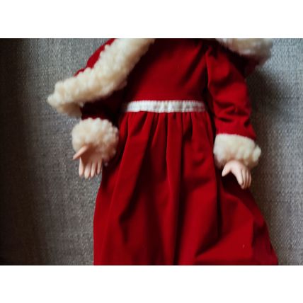 Collectible/Vintage, Decorative, 16" Christmas/Red Riding Hood Doll with Stand