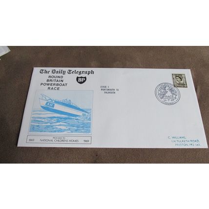 1969 GB Cover - Round Britain Powerboat Race - Portsmouth to Falmouth