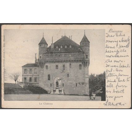 Le Château, Lausanne, 1902 - Guggenheim CPA