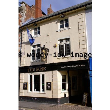 pu0165 - The Rose Pub , Bedford , Bedfordshire - print