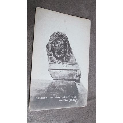 Early Postcard - King Harold's Tomb Fragment, Waltham Abbey, Epping Forest Essex