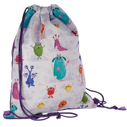 Monstarz Monster Drawstring Bag Childrens' Girls Boys School Bag Monsters Design