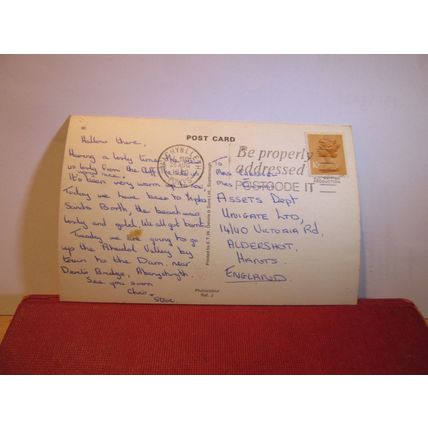 CARAVAN SITES, CLARACH BAY, nr ABERYSTWYTH, CEREDIGION used postcard 1980 pm =