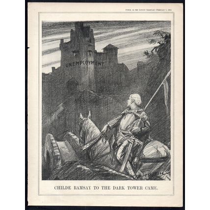 CHILDE RAMSAY TO THE DARK TOWER CAME 1934 Leonard Raven-Hill PUNCH CARTOON PAGE