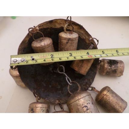 Metal Wind Chimes - 9 Bells - approx. 12cm - Outdoor / Garden / Hanging