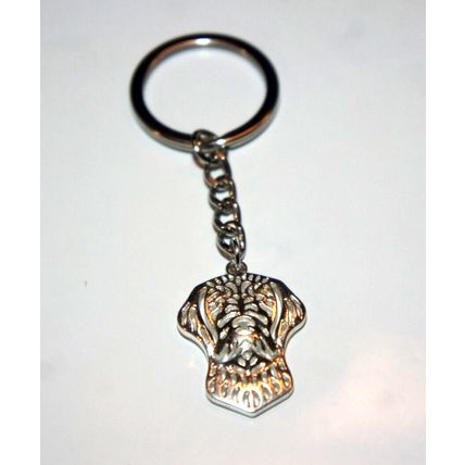 WIREHAIRED VIZSLA DOG KEY RING WITH KEY CHAIN & VELVET GIFT BAG