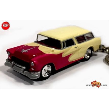 RARE KEYCHAIN 55/56/57 PINK TRI-FIVE CHEVY NOMAD GREAT GIFT & DESK DISPLAY