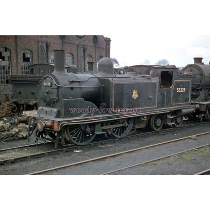 pu3493 - Engine No.55229 at Edinburgh Dalry Road Shed - print 6x4