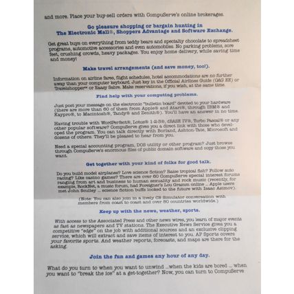 Compuserve Membership invitation letter [1988]