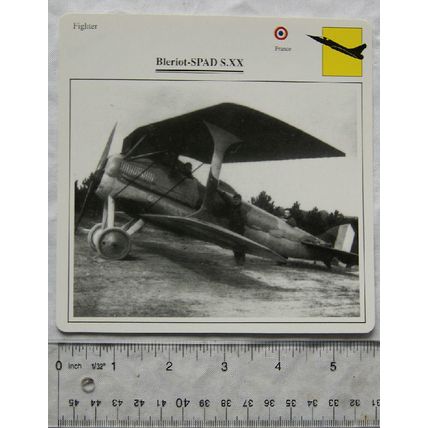 Bleriot Spad S.XX - France - Fighter - Collectors Club Card