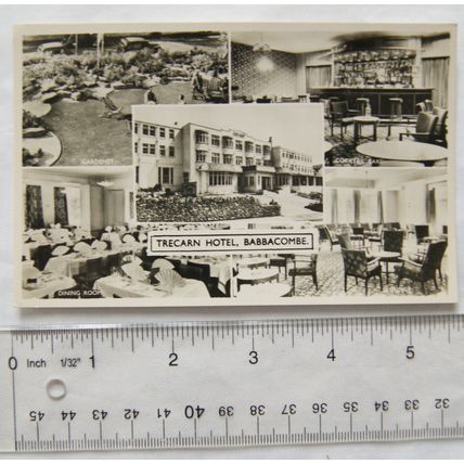 vintage postcard Trecarn Hotel, Babbacombe