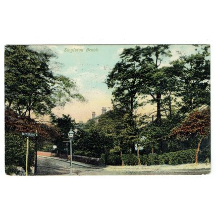 Lancashire postcard Manchester Singleton Brook
