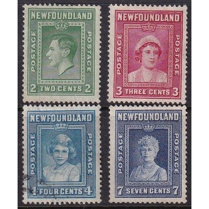 Newfoundland - Canada 1953 SG 268-71 Used - Royalty (C-833 (20))