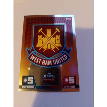 match attax 14/15 club badge west ham utd no.343