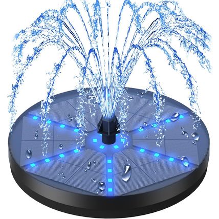 Solar Bird Bath Fountains Upgraded, 4W Solar Powered Water Fountain Pump with 40