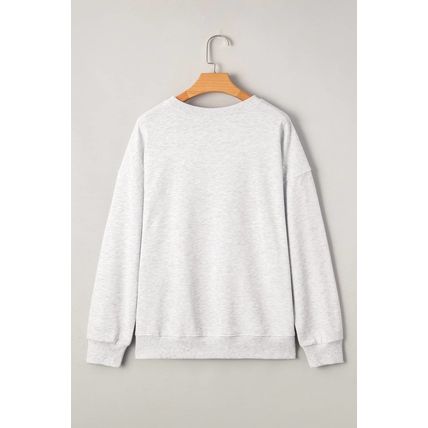 Red Vintage Washed GAME DAY Graphic Baggy Sweatshirt