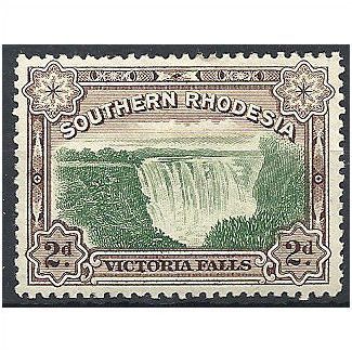 Southern Rhodesia 1932 SG29 2d Green & Chocolate Mounted Mint . .