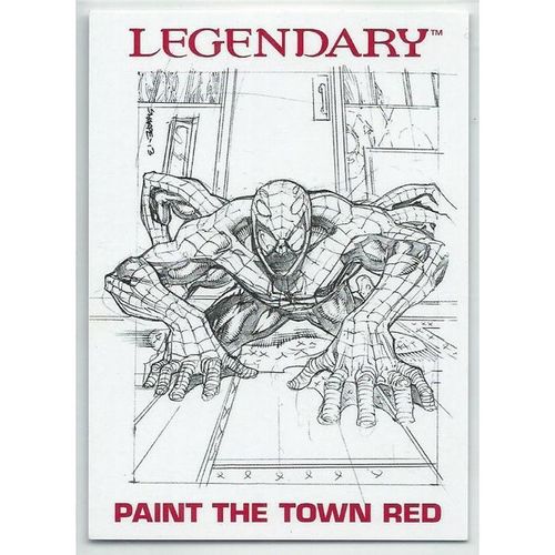 LEGENDARY SPIDER-MAN expansion set ' PROMO ' card ( 2014)