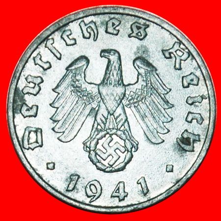 SWASTIKA: GERMANY ★ 1 PFENNIG 1941B! LOW START ★ NO RESERVE!