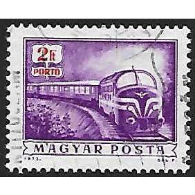 Hungary Mi 247: Postage Due: Diesel Loco. and Postal Ambulance Wagon.