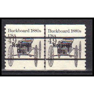 2124a 4.9c Buckboard Very Fine MNH Dry Gum CNP Left 4 PA0655