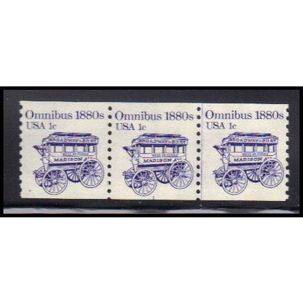 1897 1c Omnibus Very Fine MNH Dry Gum PNC 1/3 KA9358