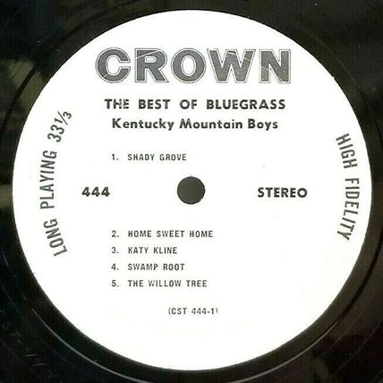 Best of Blue Grass Favorites Kentucky Mountain Boys LP Vinyl Record (P6)