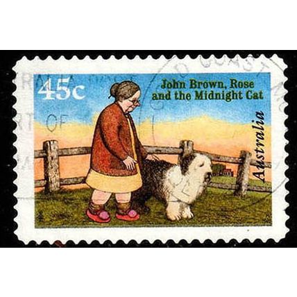 Australia 1996 Books 45c Used Stamp Rose & the Midnight Cat.