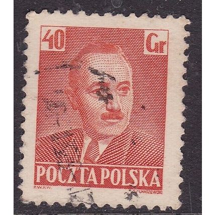 Poland 1950 President Bierut 40g Fine Used SG 692 VGC