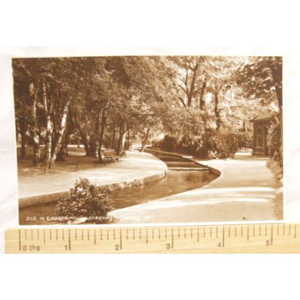 vintage postcard Bournemouth Gardens