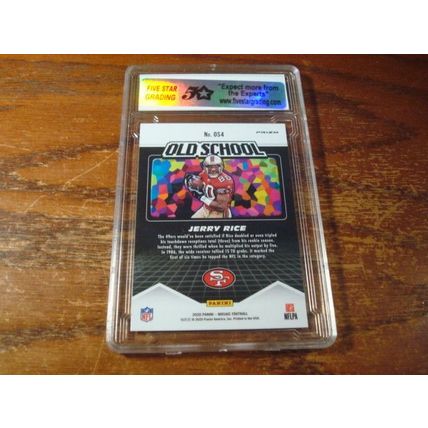 2020 Panini Mosaic, Graded Gem Mint 10, JERRY RICE, Old School Silver Prizm (B)