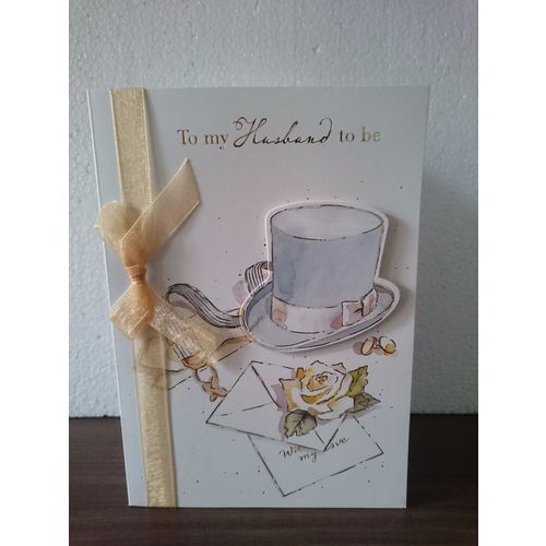 Husband to be Cards - Hand Made 17cm x 12cm approx