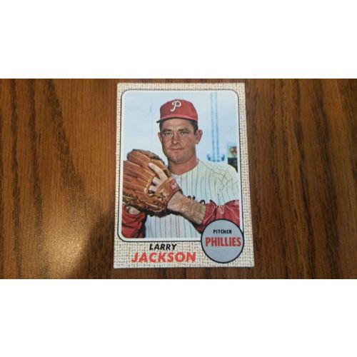 1968 Topps Card # 081 Larry Jackson Good (2) Philadelphia Phillies
