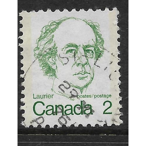 CANADA 1972 SG694 2c DEEP GREEN W LAURIER USED#4