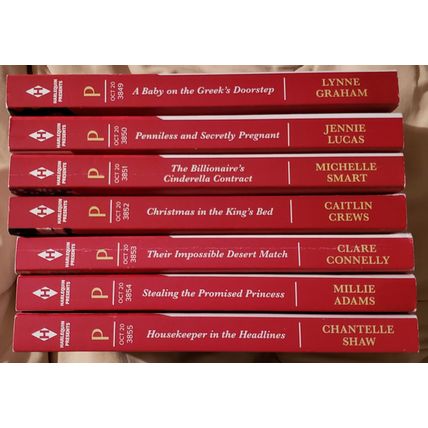 7 Harlequin Presents PBs ~ October 2020 ~ #3849 - 3855 ~ Used