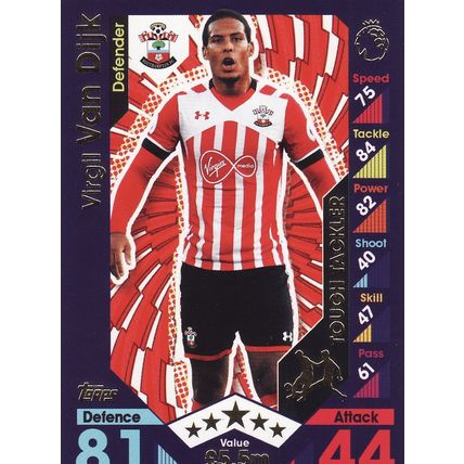 Match Attax 2016/2017 222 Virgil Van Dijk Southampton