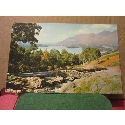 ASHNESS BRIDGE and SKIDDAW, KESWICK used postcard by Gomis #