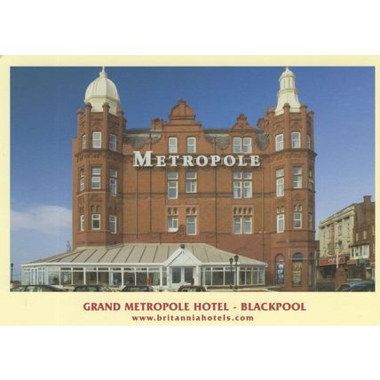 Grand Metropole Hotel Blackpool Postcard