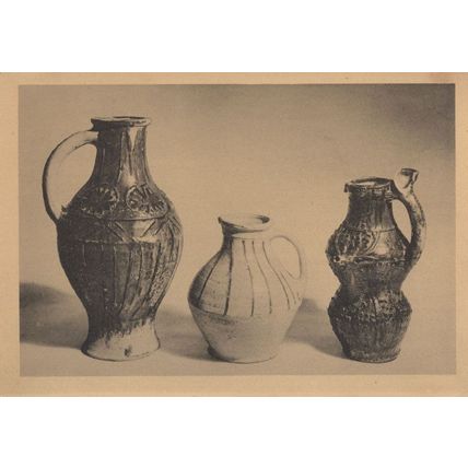 Puzzle Jug Carfax St Ebbs Oxford Antique Pitchers Postcard
