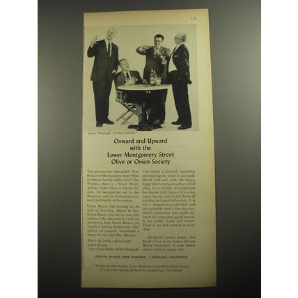 1956 Cresta Blanca Wine Ad - Onward and upward