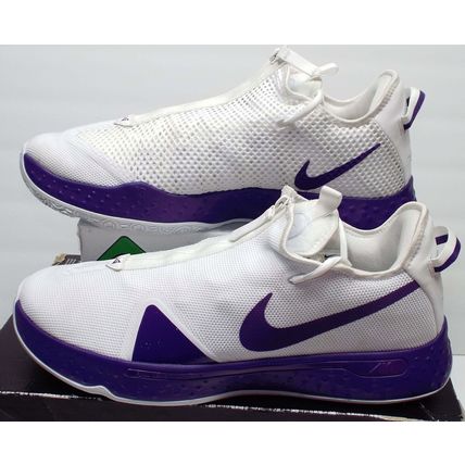 New Mens 17 NIKE PG 4 TB Promo Paul George Whit Field Purple MSRP$130 CW4134-106