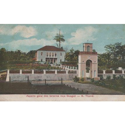 Sao Tome Thome Guegue Apsecto Antique African Postcard