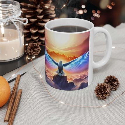 The United States of America USA Flag Eagle #3 11oz Ceramic Coffee Mug