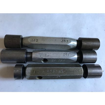 LOT THE PIPE MACHINERY GO NO GO PLUG GAGE .986,.992,.984,.985,.963,.953,SA
