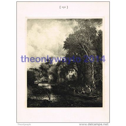 Valley Farm - John Constable, Book Illustration, 1902