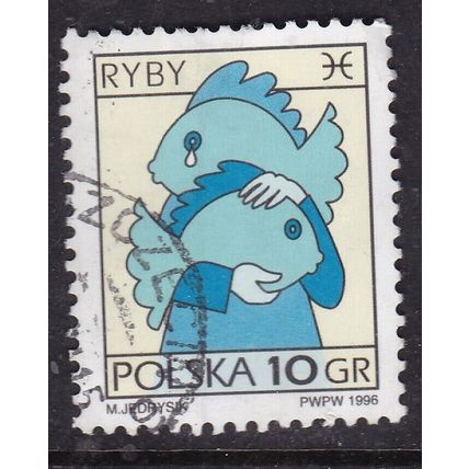 Poland 1996 Fish Person Pisces 10gr SG 3610 VGC